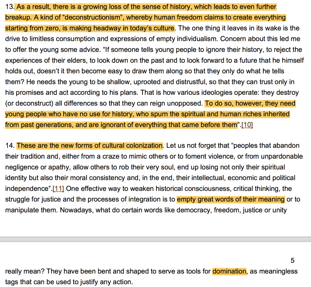 Tweets from Fratelli tutti